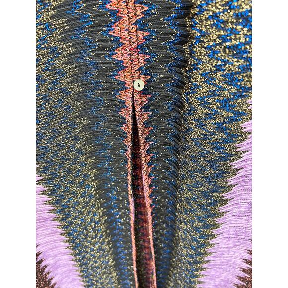 Ramy Brook Metallic Tango Convertible Maxi Dress Soho Knit Purple Women's Small - Picture 4 of 10